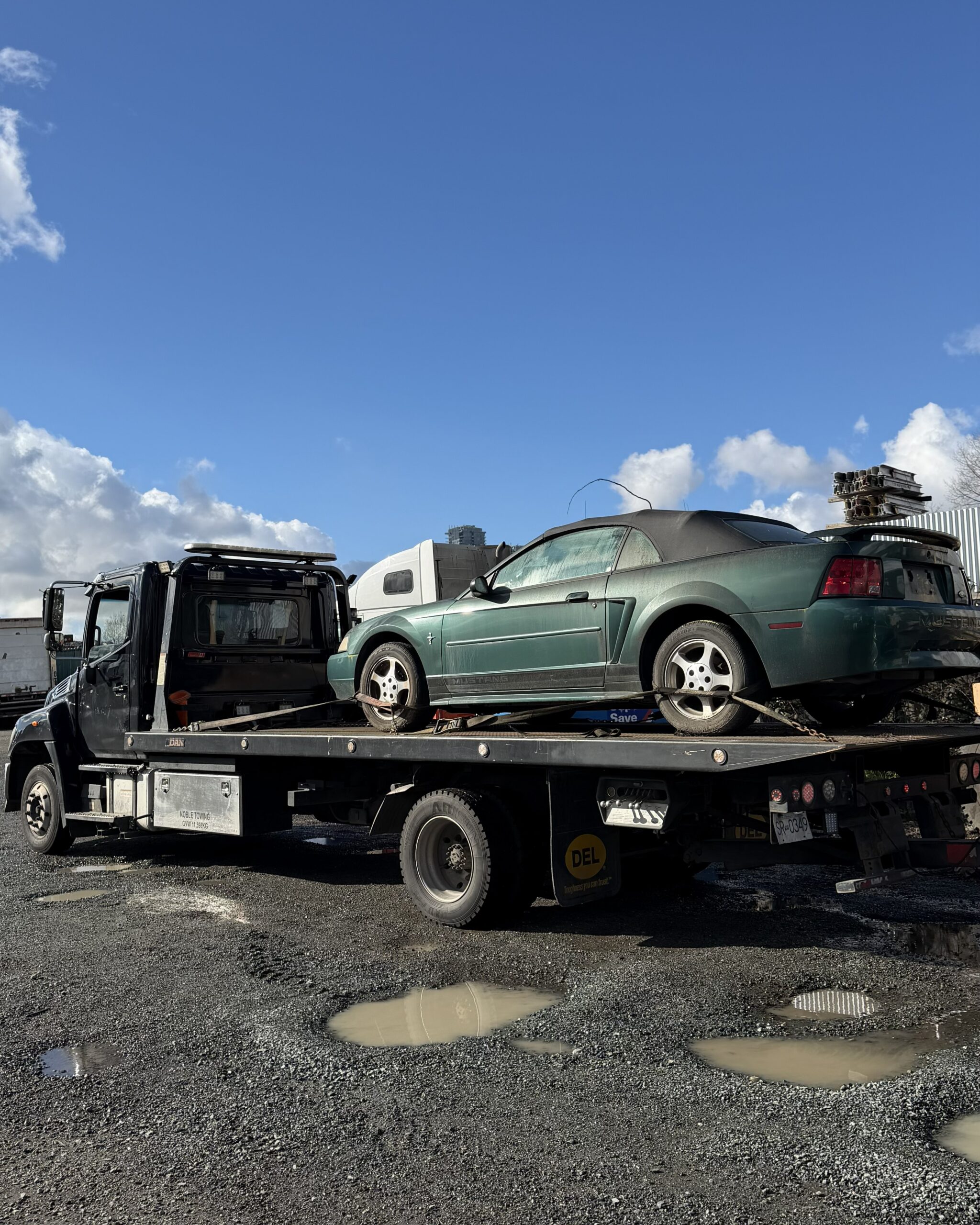 Scrap car pickup